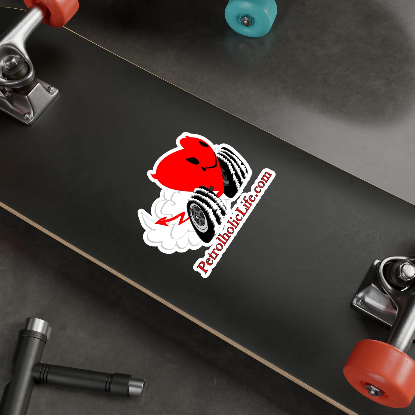 PetrolholicLife Racing Devilish Heart! Kiss-Cut Vinyl Decals