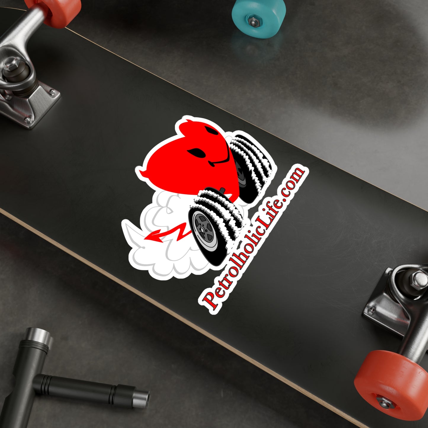 PetrolholicLife Racing Devilish Heart! Kiss-Cut Vinyl Decals