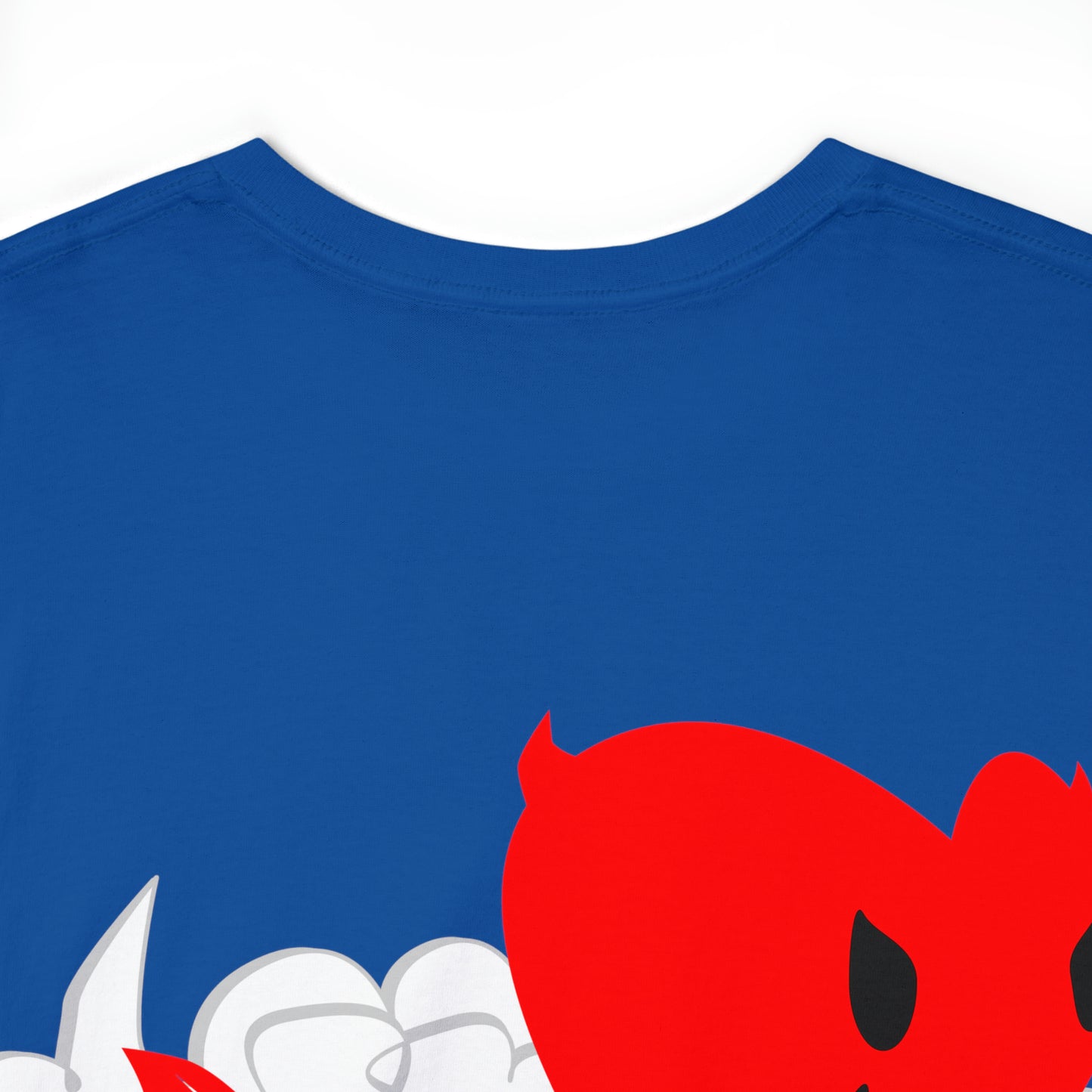 Racing Devilish Heart, also back side - Unisex Heavy Cotton Tee