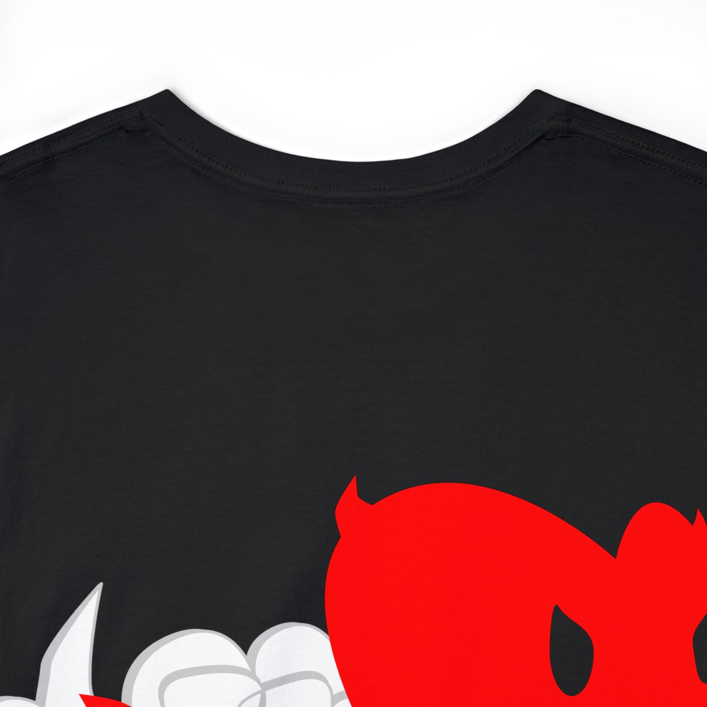 Racing Devilish Heart, also back side - Unisex Heavy Cotton Tee