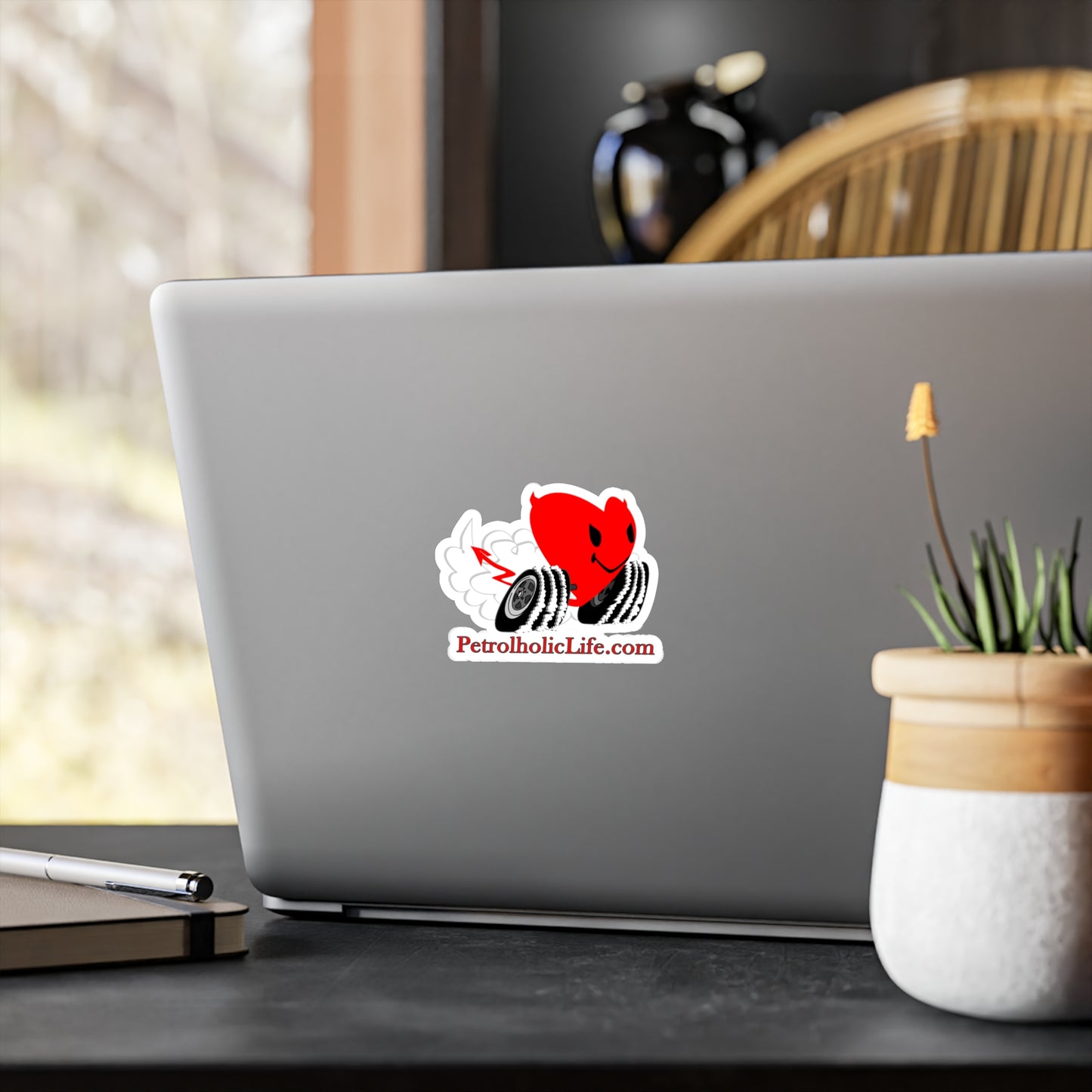 PetrolholicLife Racing Devilish Heart! Kiss-Cut Vinyl Decals