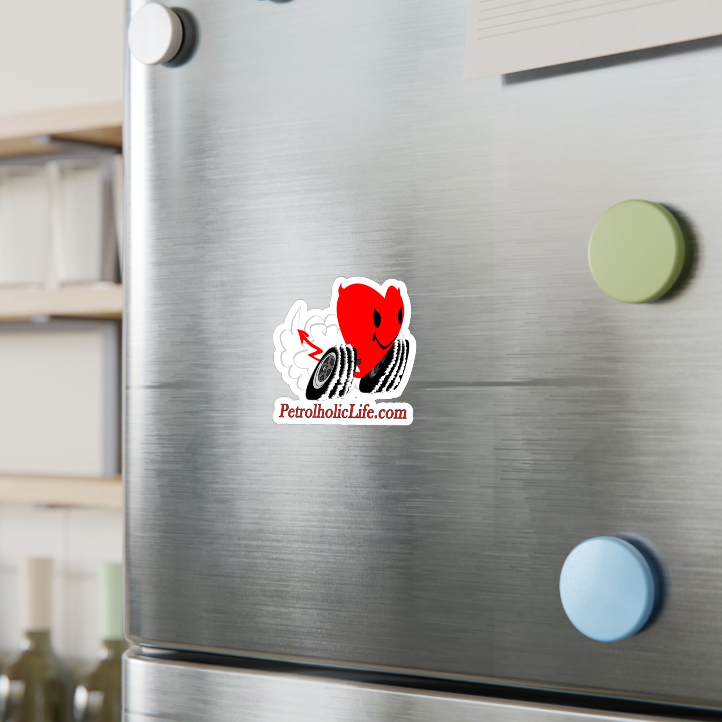 PetrolholicLife Racing Devilish Heart! Kiss-Cut Vinyl Decals