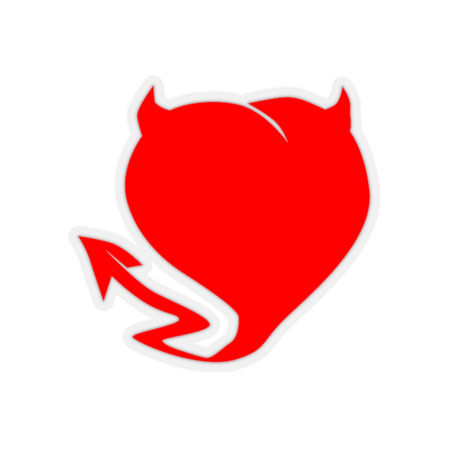 Devilish Heart Kiss-Cut Stickers