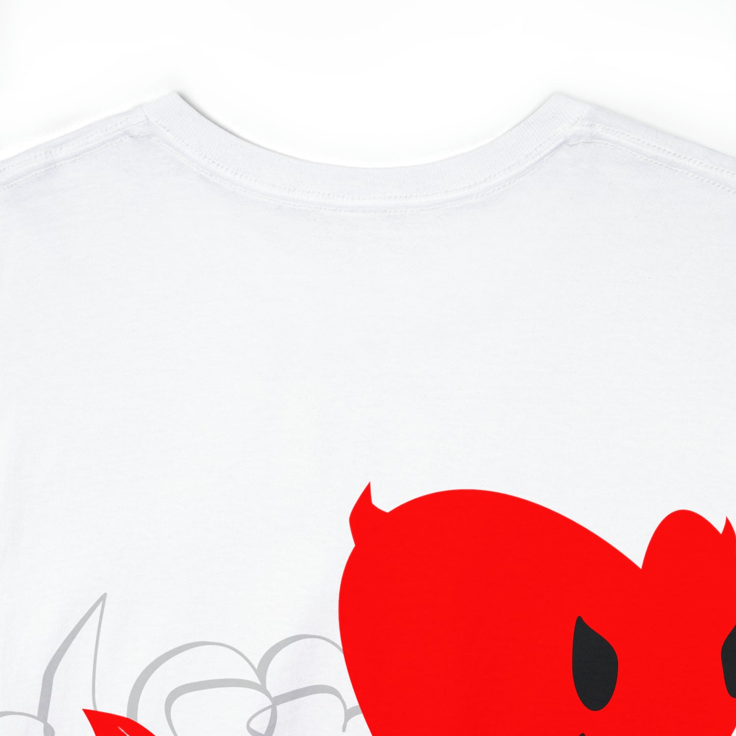 Racing Devilish Heart, also back side - Unisex Heavy Cotton Tee