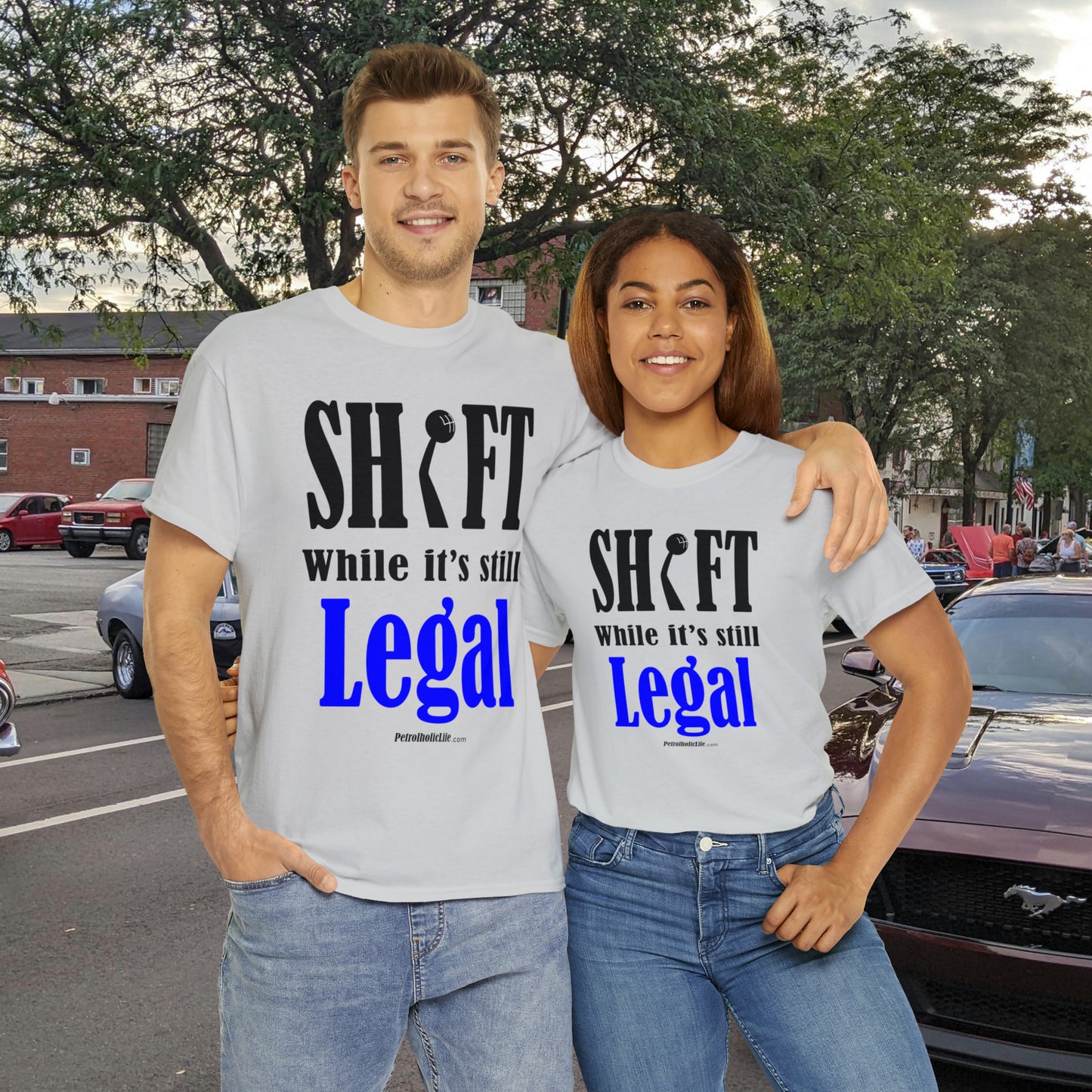 Shift While Still Legal -  Unisex Heavy Cotton Tee