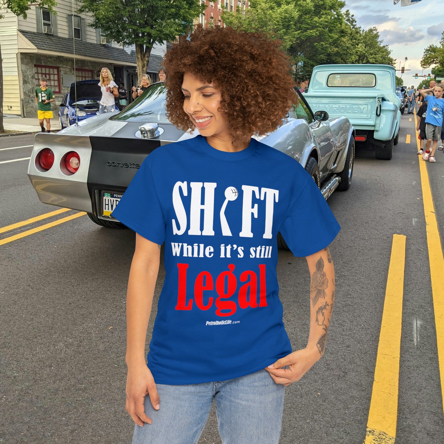 Shift While Still Legal -  Unisex Heavy Cotton Tee