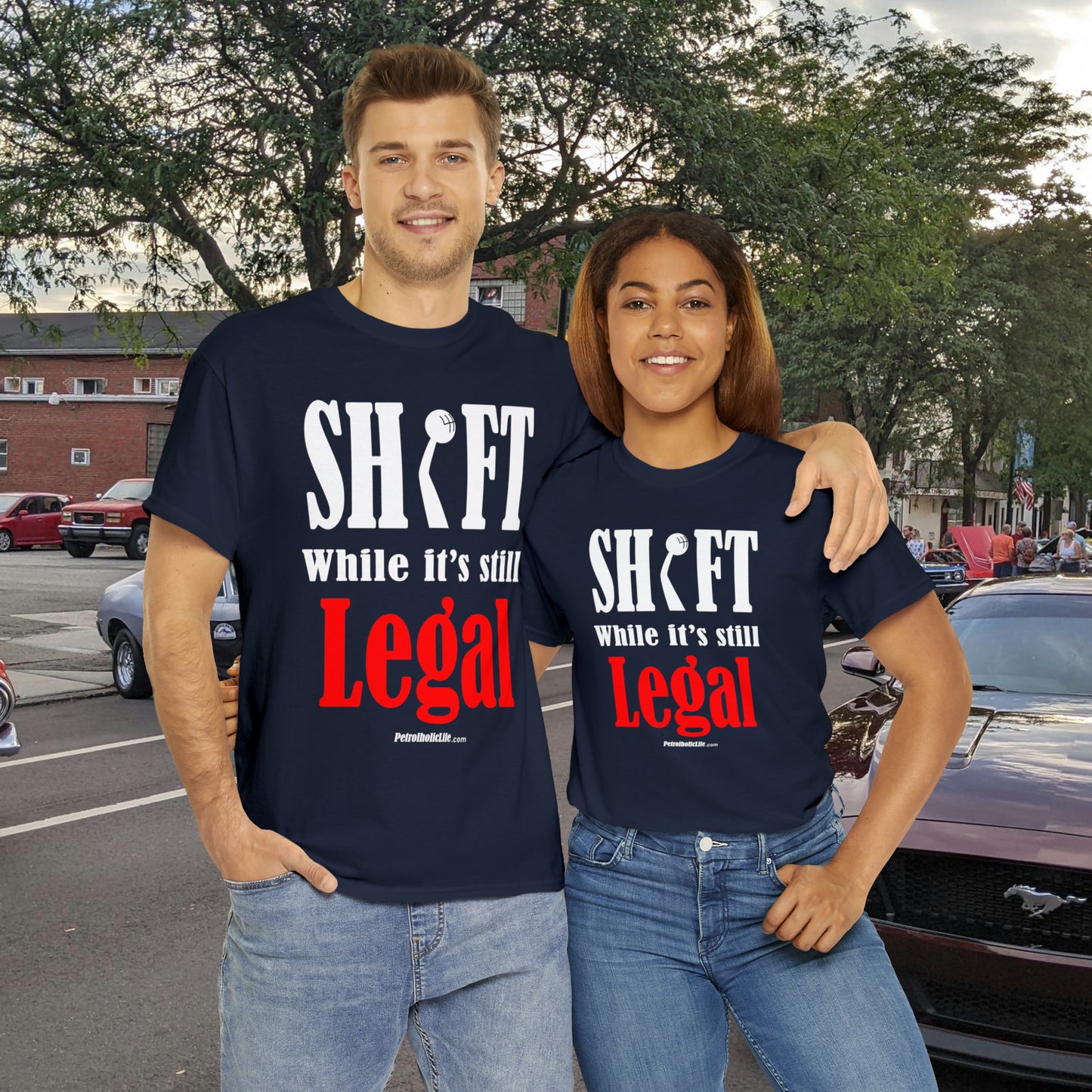 Shift While Still Legal -  Unisex Heavy Cotton Tee