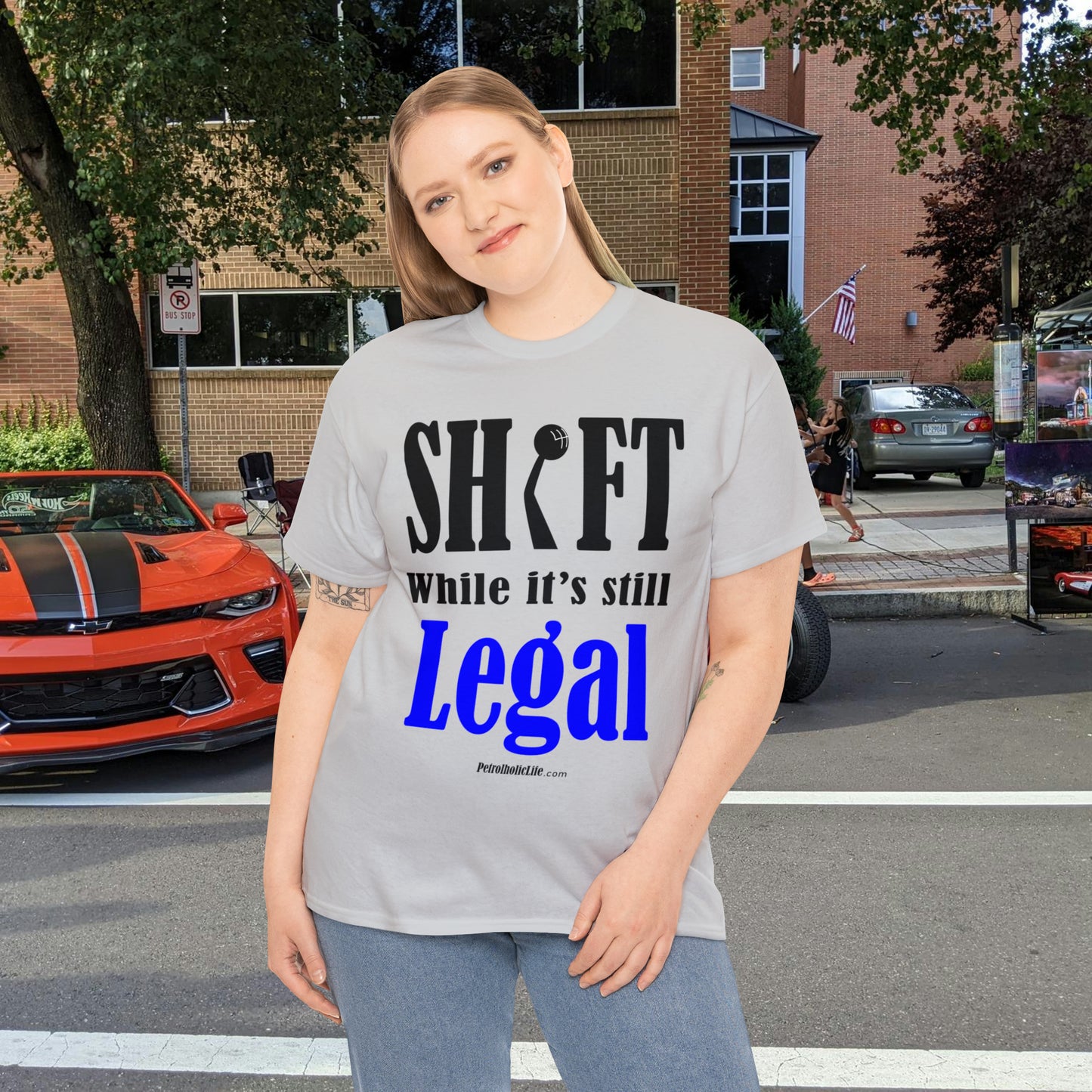 Shift While Still Legal -  Unisex Heavy Cotton Tee